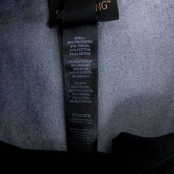 Chico's Dark Blue So Slimming Brigitte Crop Jeans - Picture 8 of 9